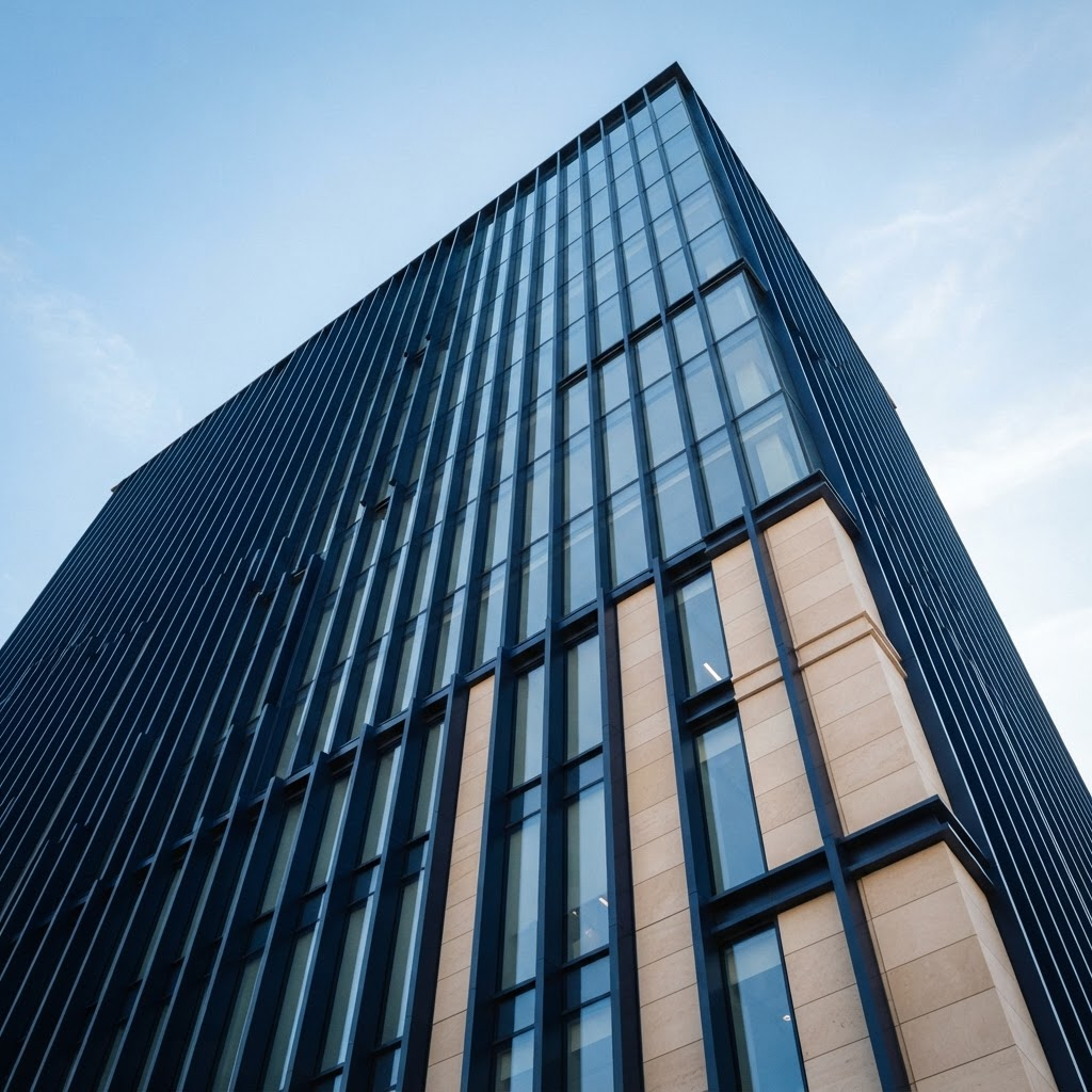 Modern institutional architecture representing structure and long-term value
